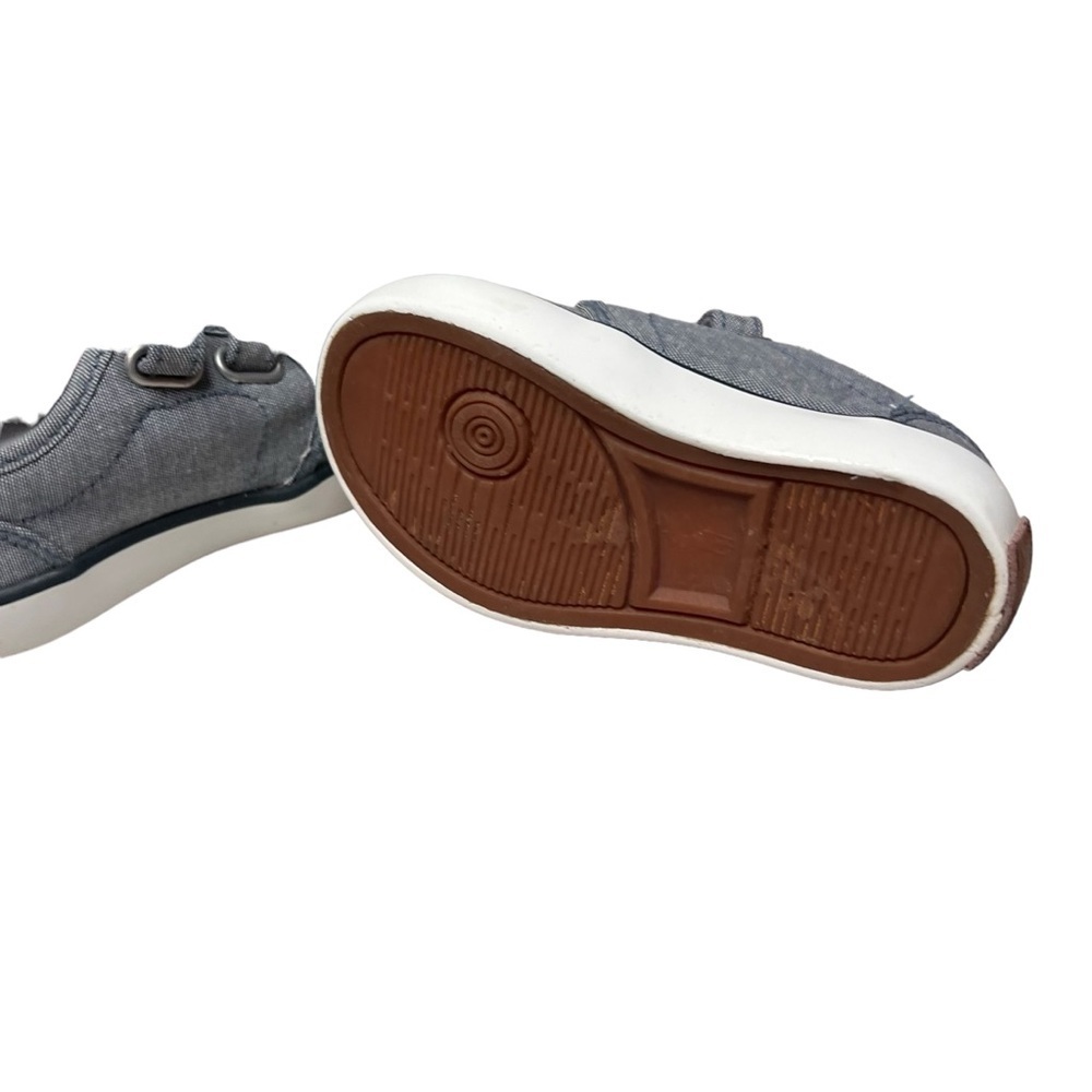 Polo Ralph Lauren Toddler Size 5 Grey Chambray Faxon II EZ Canvas Hook & Loop - Picture 5 of 7